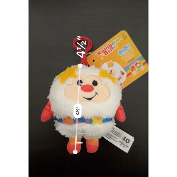 Rainbow Brite Twink 40th Anniversary Plush 4" Clip Keychain - Picture 4 of 5